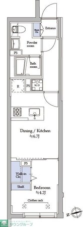アトリオフラッツ中野の物件間取画像